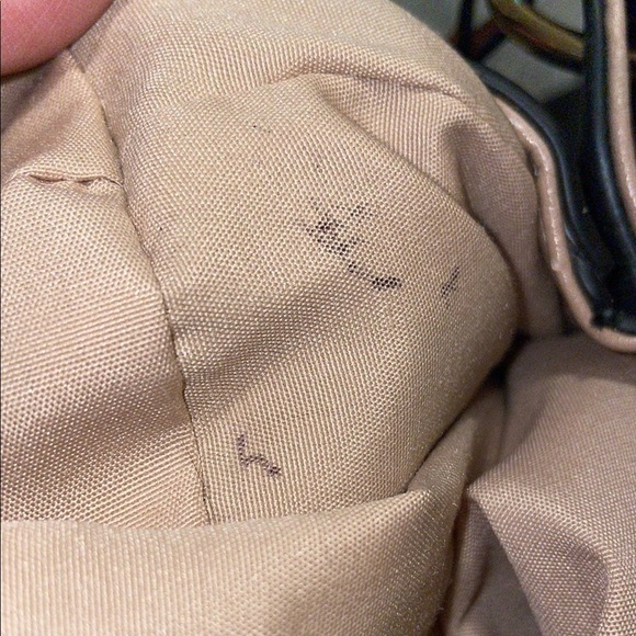 Anthropologie Dolce Vita Vegan/Faux Leather Elegant Black and Tan Handbag. - Picture 14 of 14